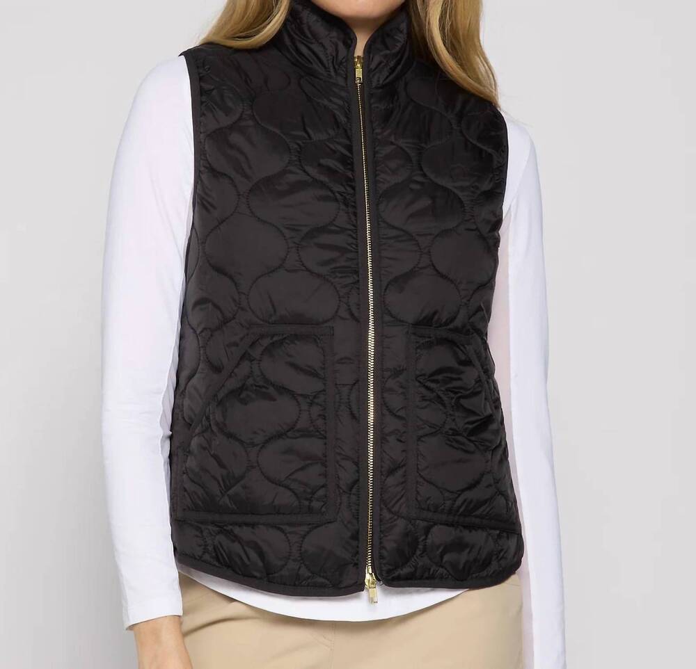 NEW G LIFESTYLE padded vest in black